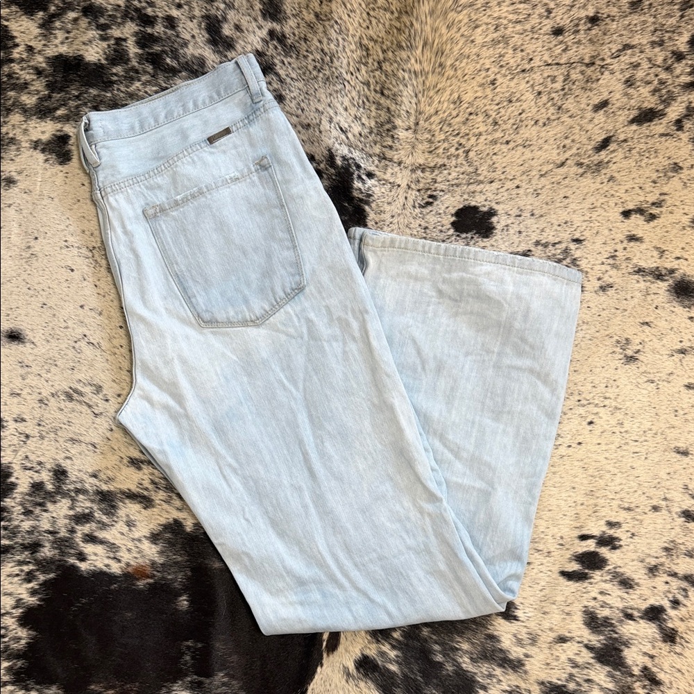 Kancan Button Fly Wide Leg Jeans